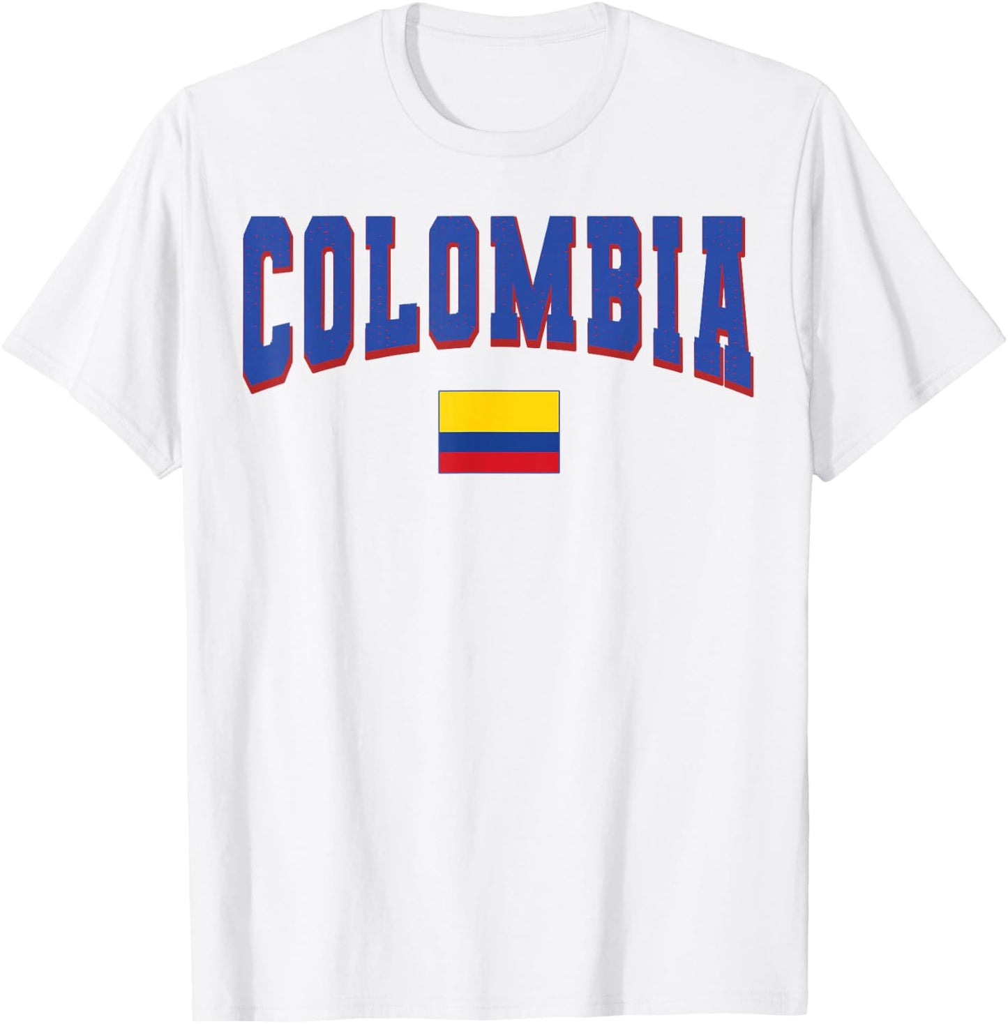 Colombia National Flag Proud Colombian Men Women Yellow T-Shirt - T-Shirt | White