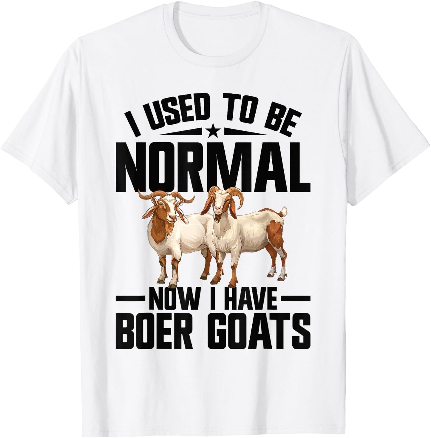 Boer Goat Stuffed Animal Goat Owner Costume Plush Boer Goat T-Shirt - T-Shirt | White