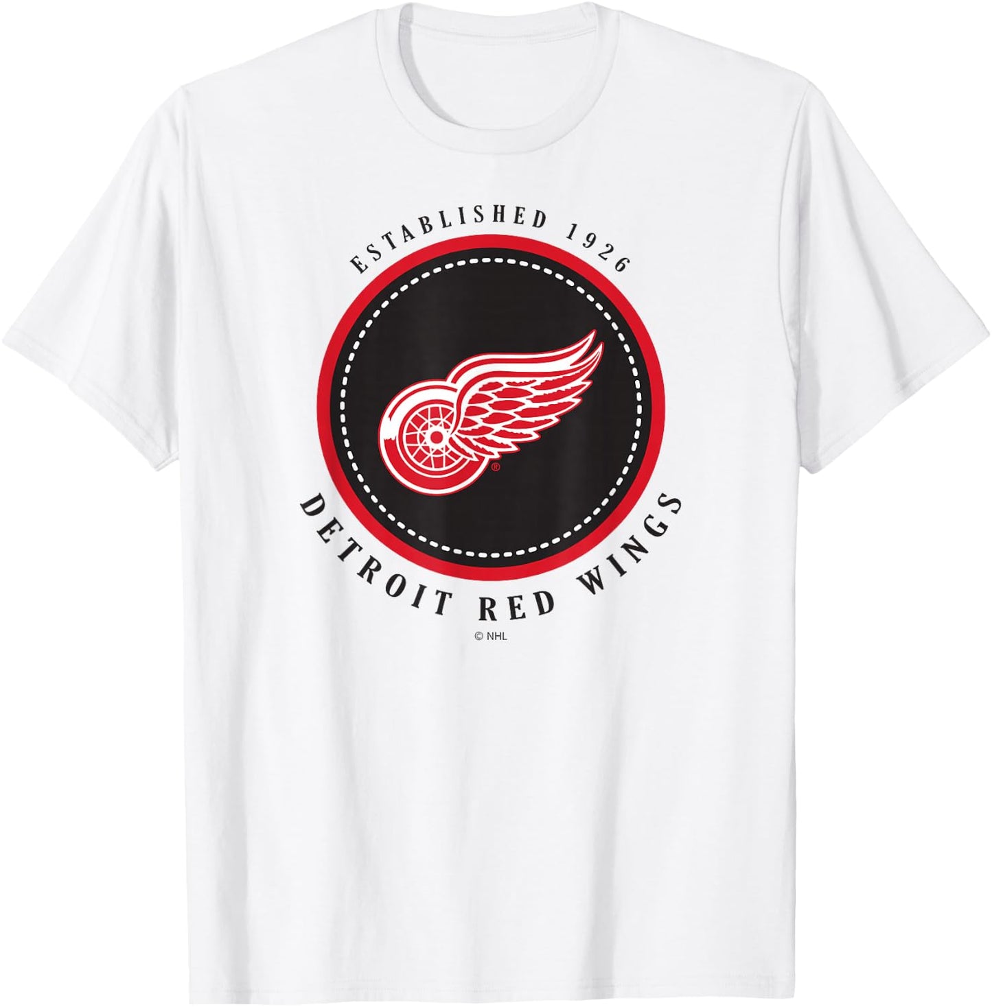 Detroit Red Wings Est 1926 Gray Officially Licensed T-Shirt - T-Shirt | White