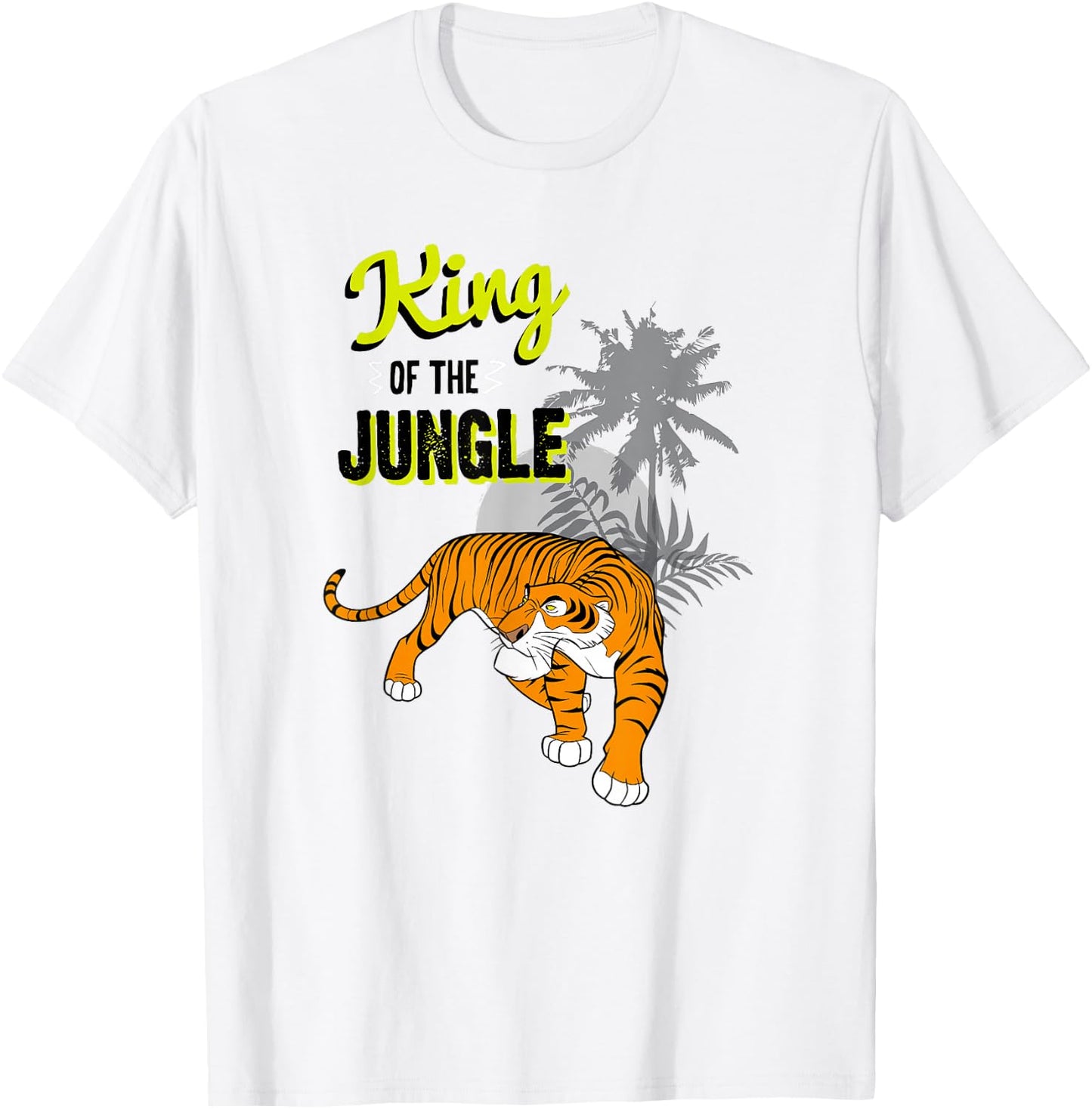 Disney The Jungle Book Shere Khan King Of The Jungle T-Shirt - T-Shirt | White