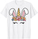 Unicorn Easter Head T-Shirt - T-Shirt | White