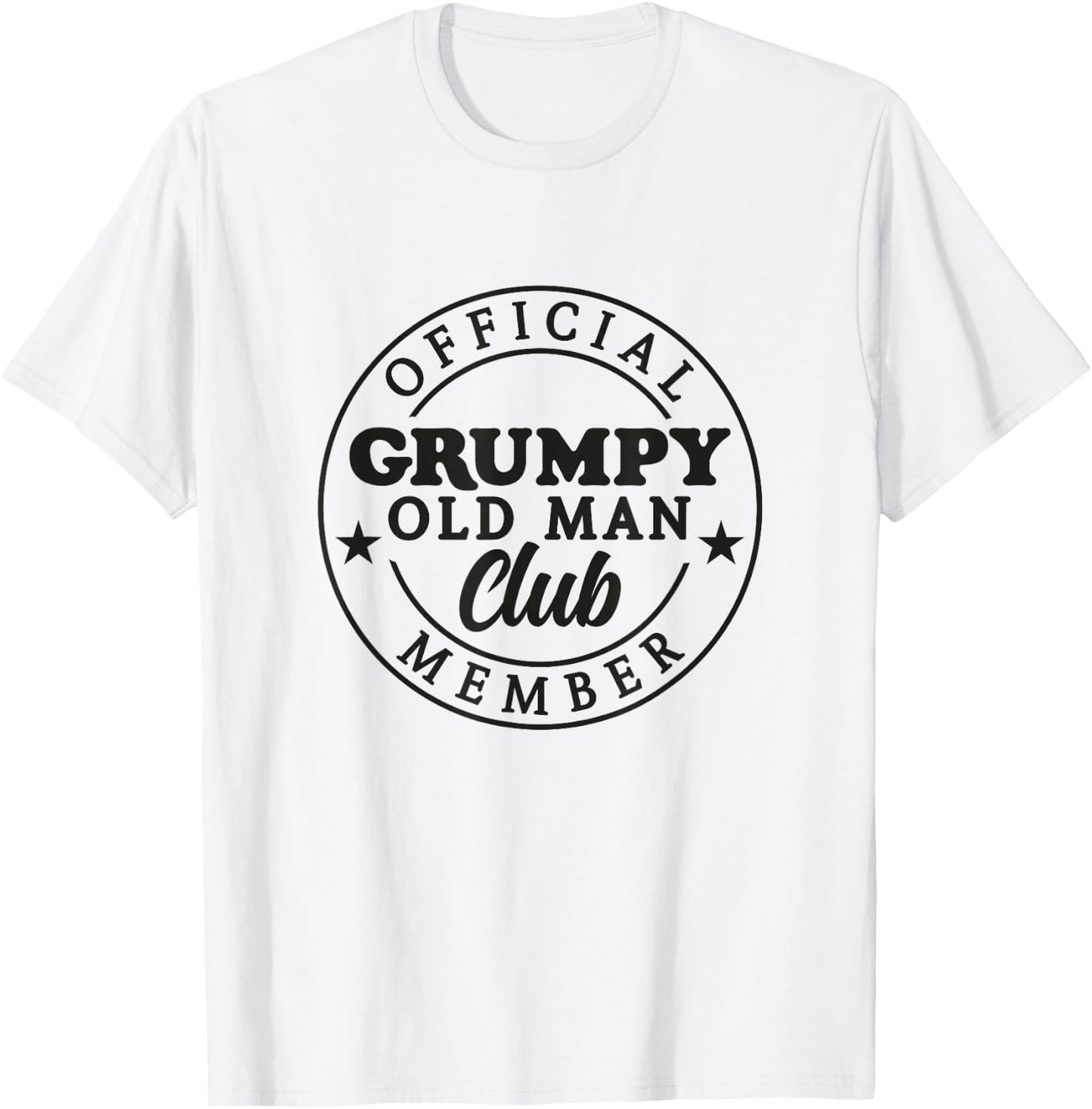 Grumpy Old Man Club T-Shirt - T-Shirt | White