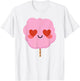 Cotton Candy Heart Eye Shirt T-Shirt - T-Shirt | White