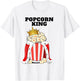 Popcorn King Men's Popcorn Shirt Cute Popcorn , White, s T-Shirt - T-Shirt | White