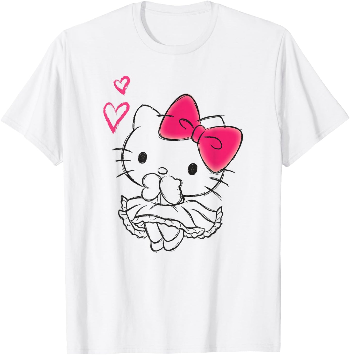 Hello Kitty Girly Hearts Shirt T-Shirt - T-Shirt | White