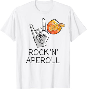 Rock 'N' Aperoll I Aperoller Aperollin Splash Club JGA Fun , White T-Shirt - T-Shirt | White