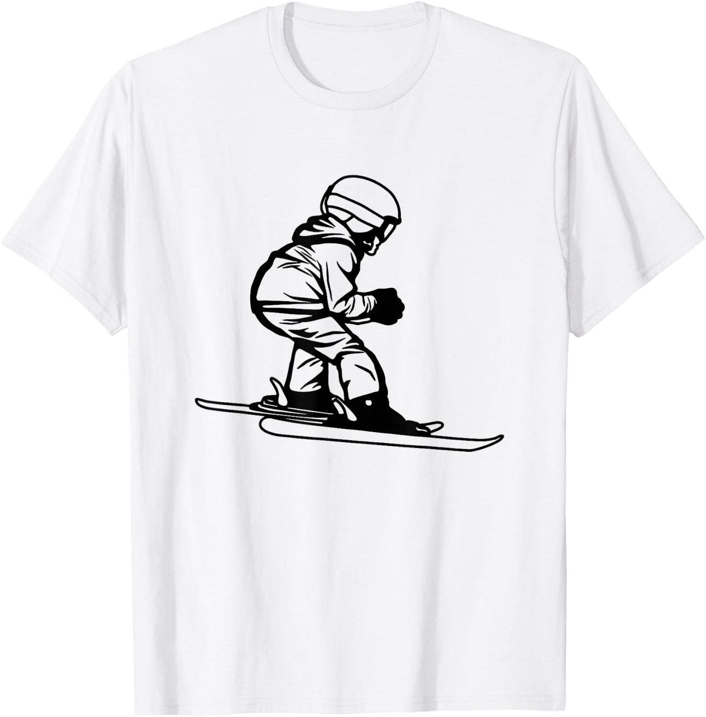 Skier Children's , White T-Shirt - T-Shirt | White