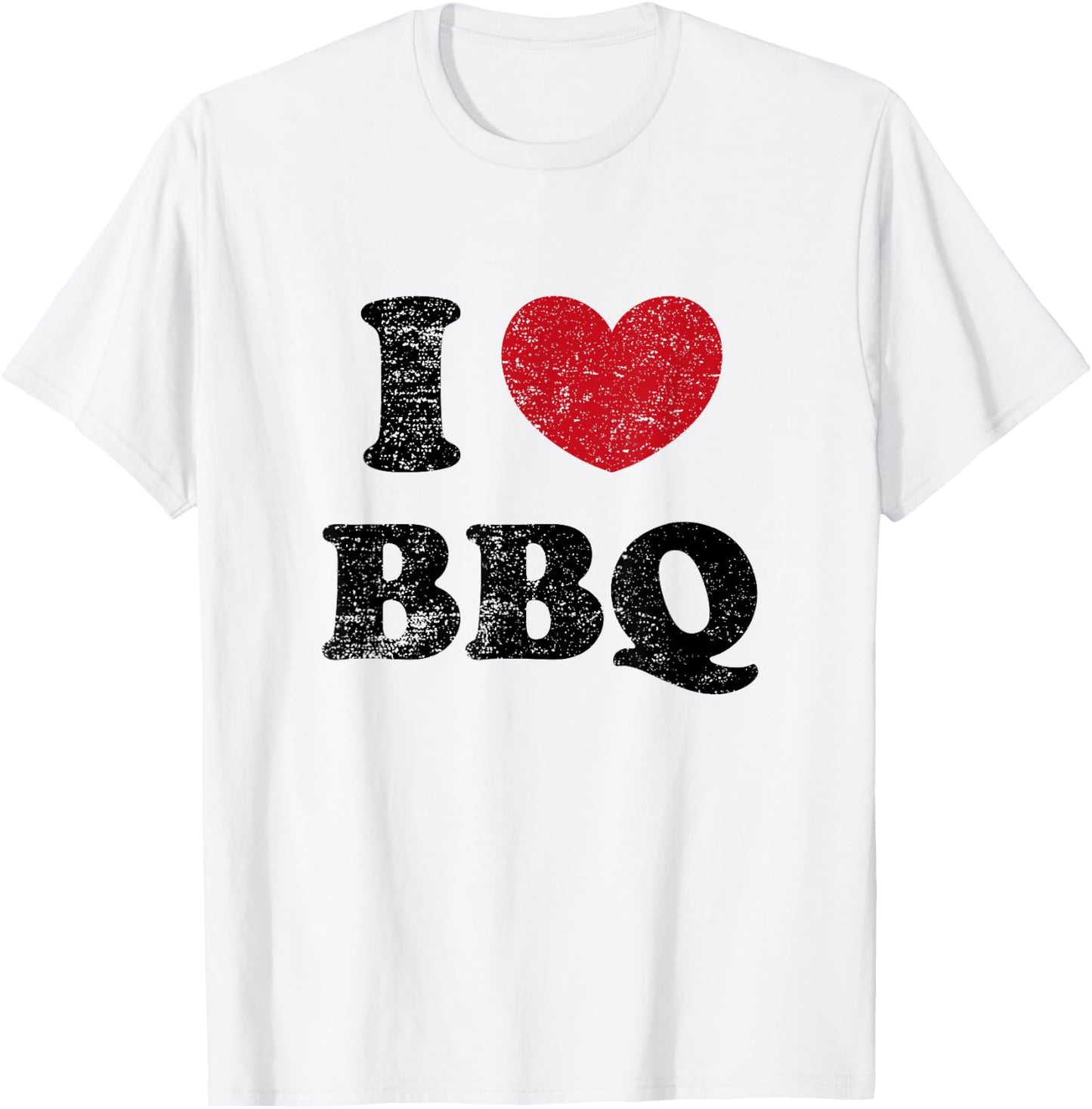 Vintage I Love BBQ T-Shirt - T-Shirt | White
