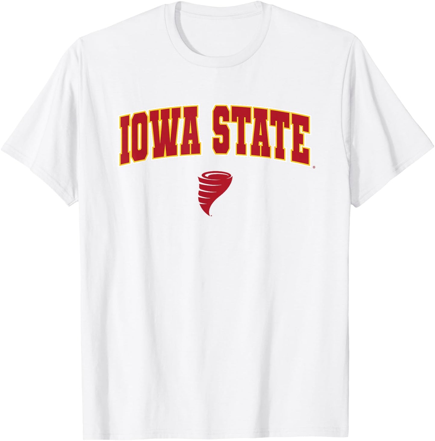 Iowa State University Cyclones Arch Logo T-Shirt - T-Shirt | White