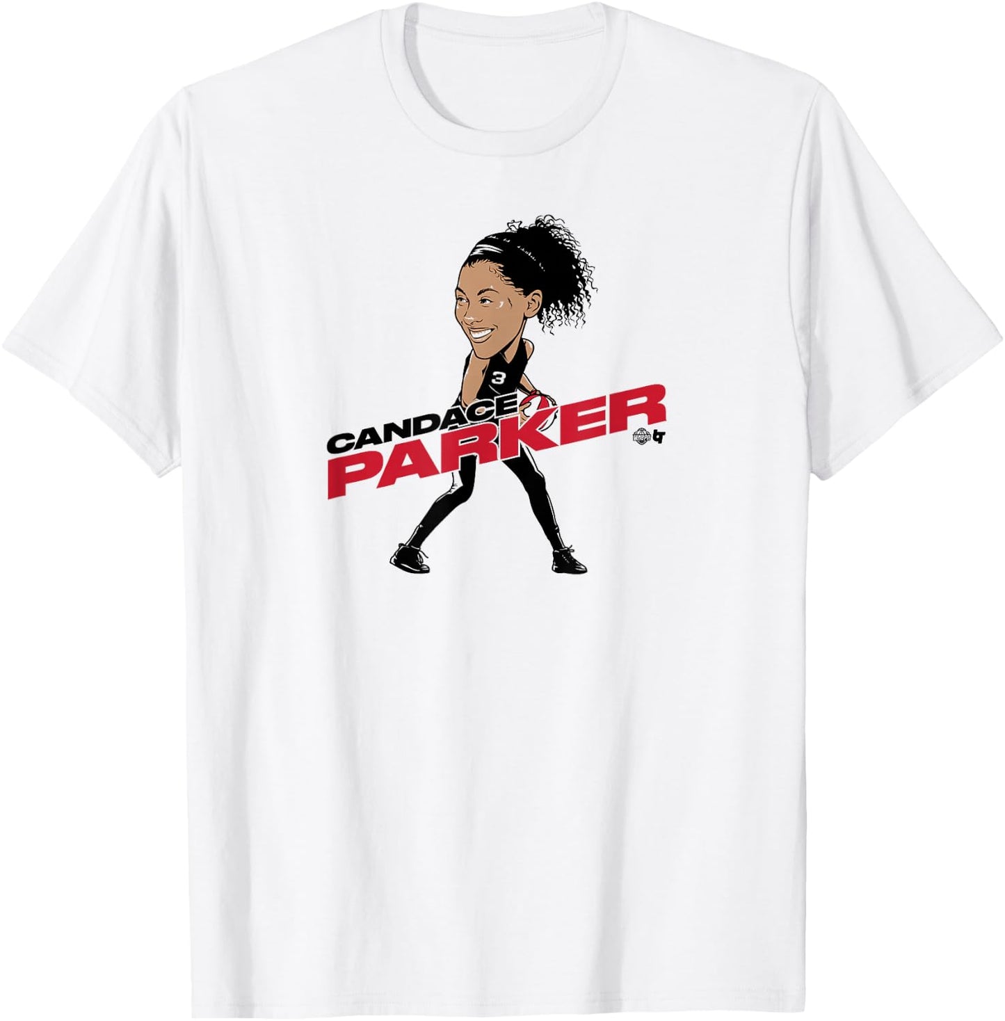 Candace Parker - Caricature - Las Vegas Basketball T-Shirt - T-Shirt | White