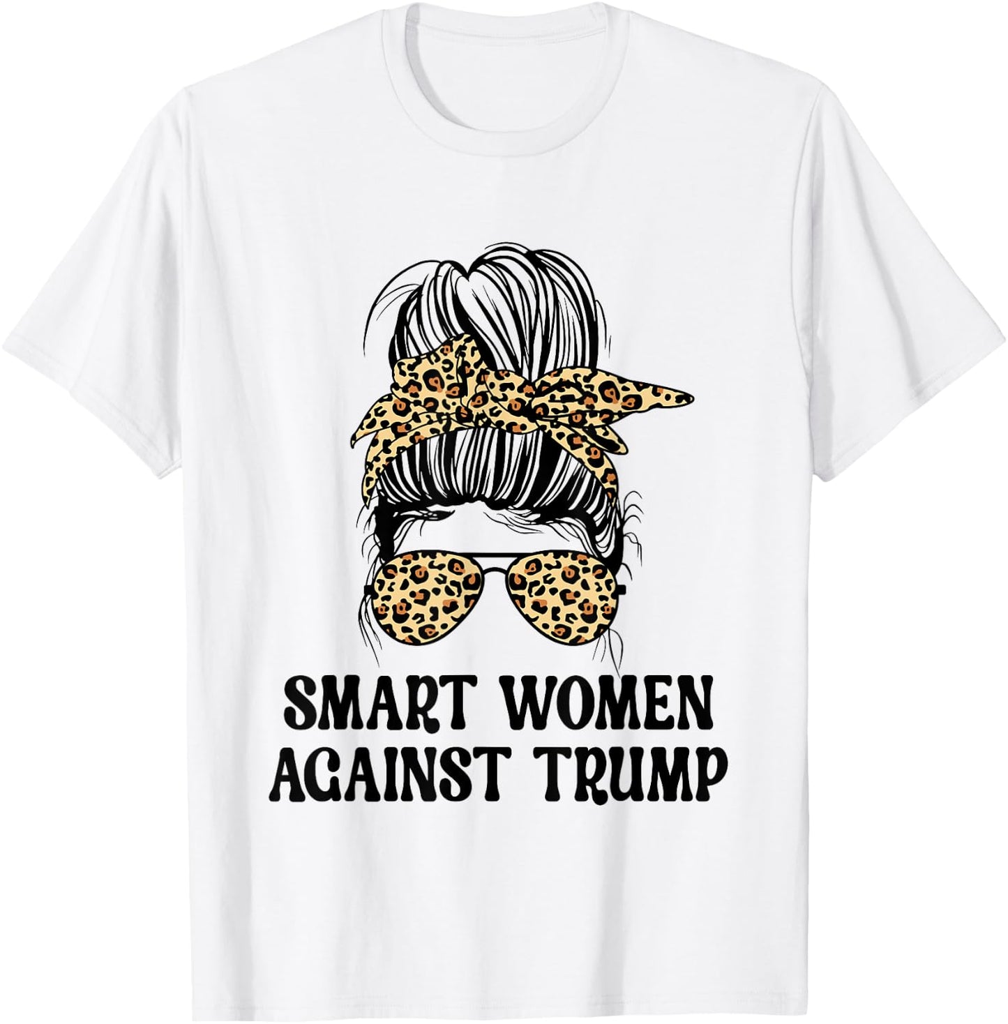 SWAT Smart Women Against Trump Funny Anti-Trump 2024 T-Shirt - T-Shirt | White