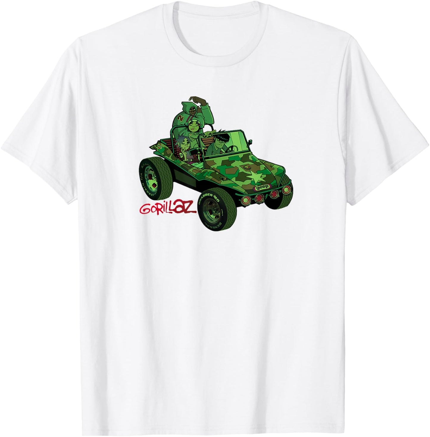 Gorillaz Geep Logo Reverse T-Shirt - T-Shirt | White