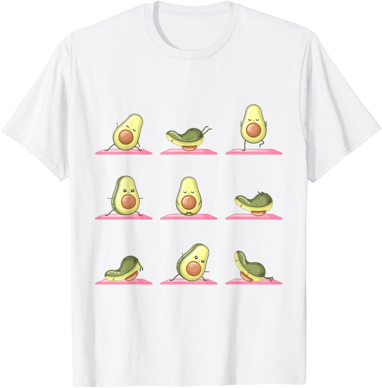 Avocado Yoga Pose Spruch Geschenk Gym Workout Niedlich Gym E T-Shirt - T-Shirt | White