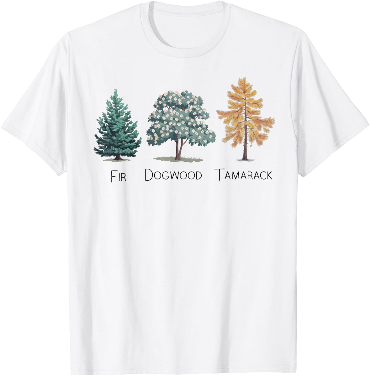 Subtle Tree Anti Trump Shirt Fir Dogwood Tamarack T-Shirt - T-Shirt | White