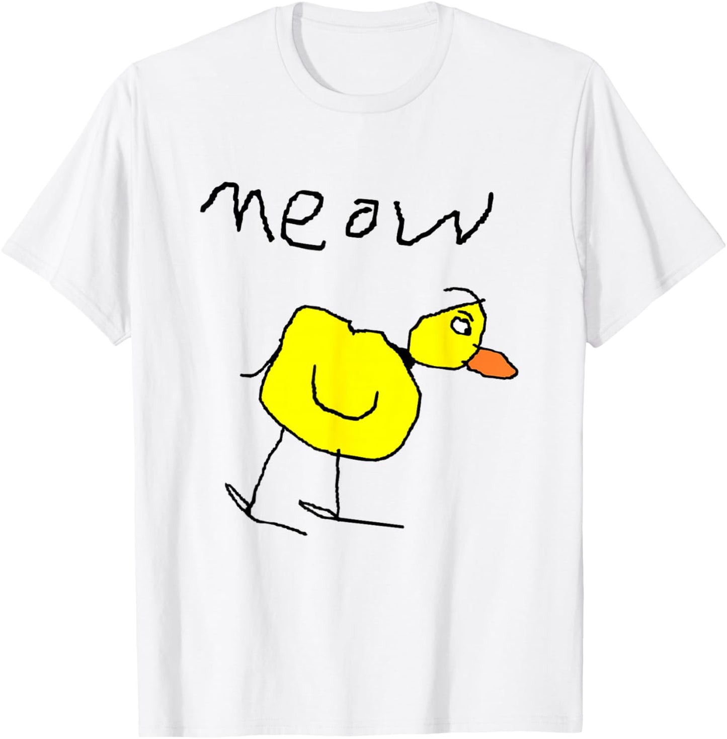 Meow the Duck T-Shirt - T-Shirt | White