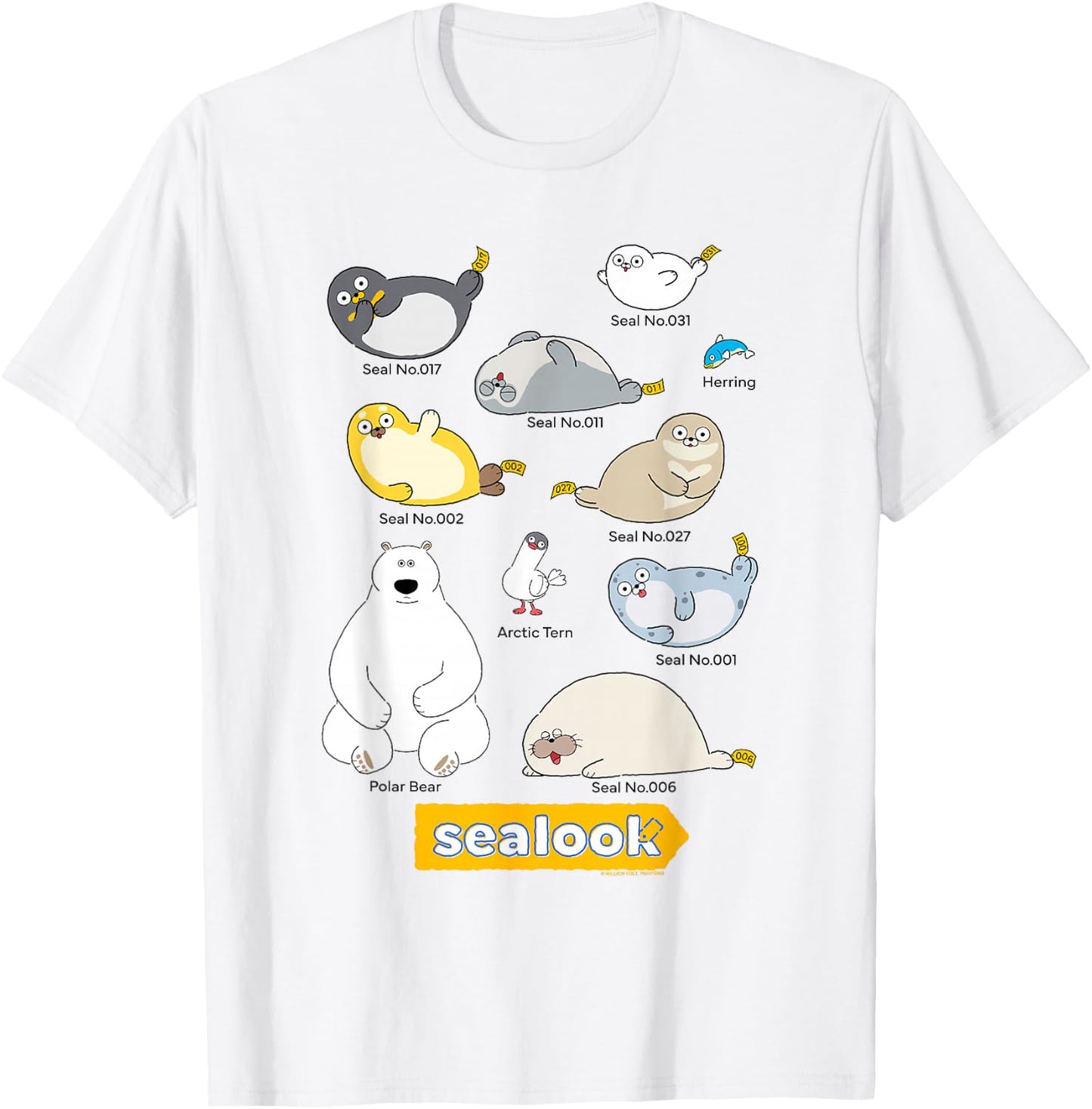 Sealook Characters T-Shirt - T-Shirt | White