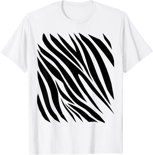 Zebra Print Idea For Kids & Zebra Strips Halloween Costume T-Shirt - T-Shirt | White