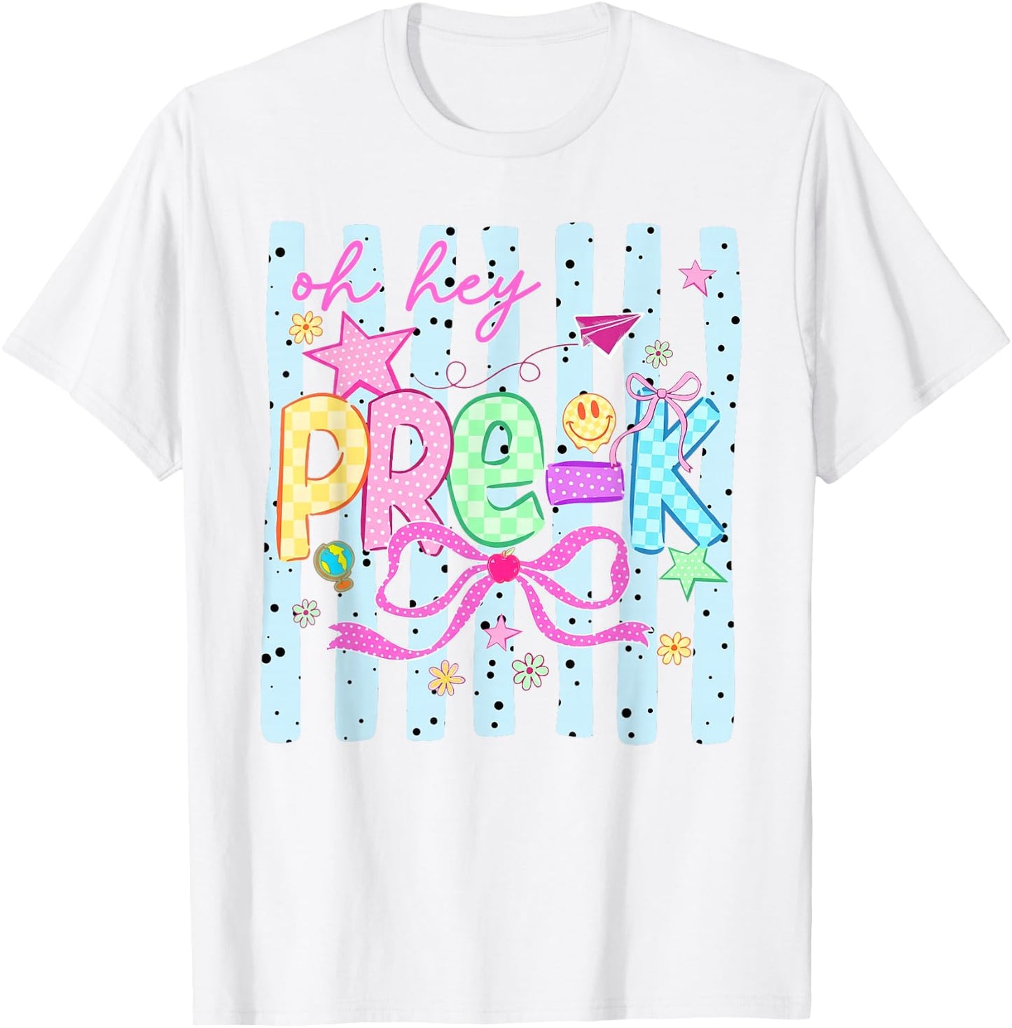 Back to School Oh Hey Preschool PreK Teachers Women Kids T-Shirt - T-Shirt | White