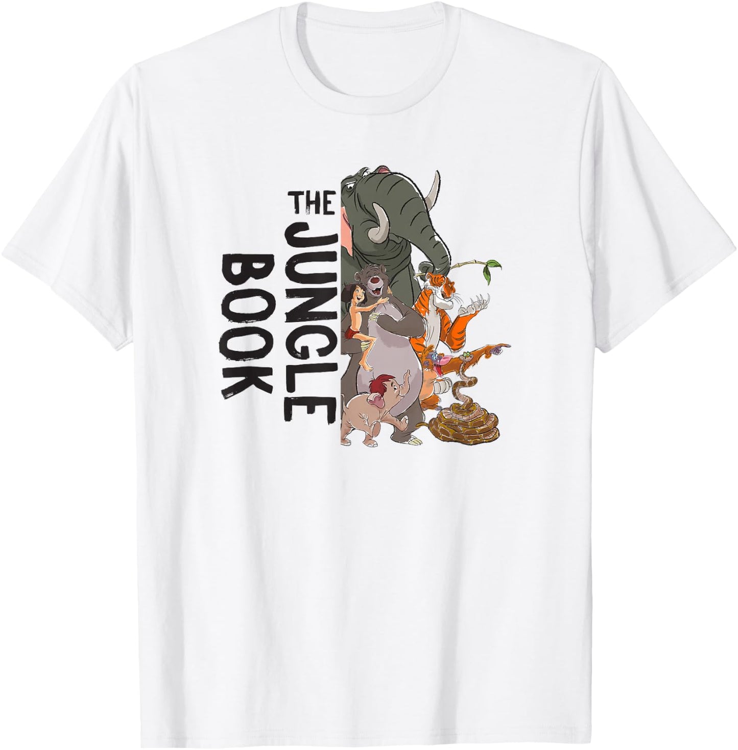 Disney The Jungle Book Split Image Group Poster T-Shirt - T-Shirt | White