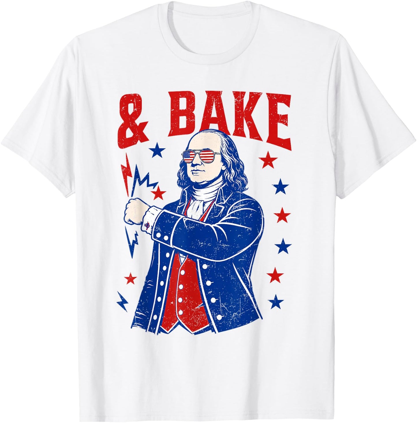 Funny Shake and Bake 4th of July Couple Matching Men Women T-Shirt - T-Shirt | White