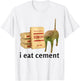 I Eat Cement Cat Shirt Kids Funny Dank Cat Meme T-Shirt - T-Shirt | White