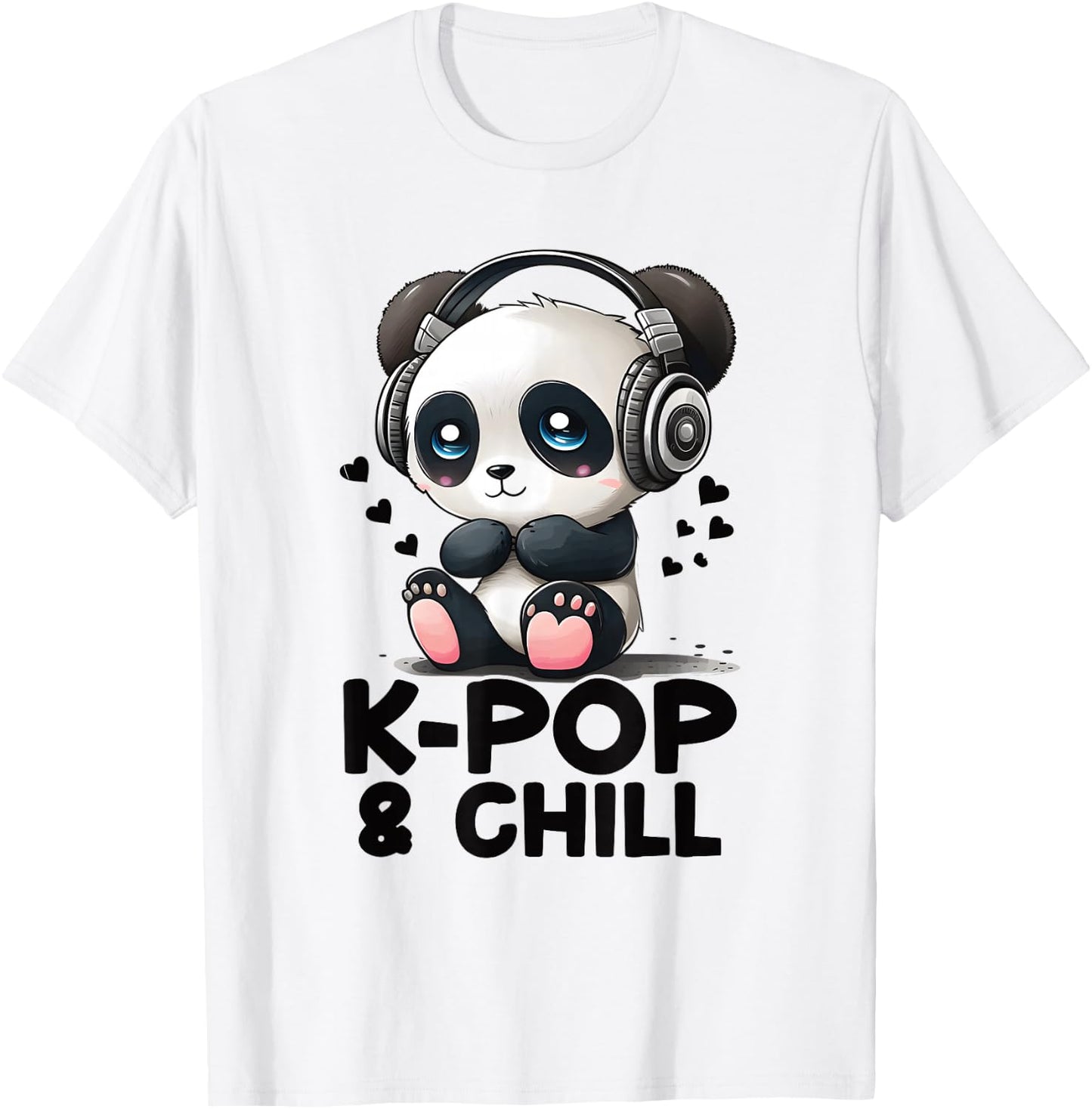 K pop & Chill Kpop Bias Panda Fanartikel K-pop Fanartikel T-Shirt - T-Shirt | White