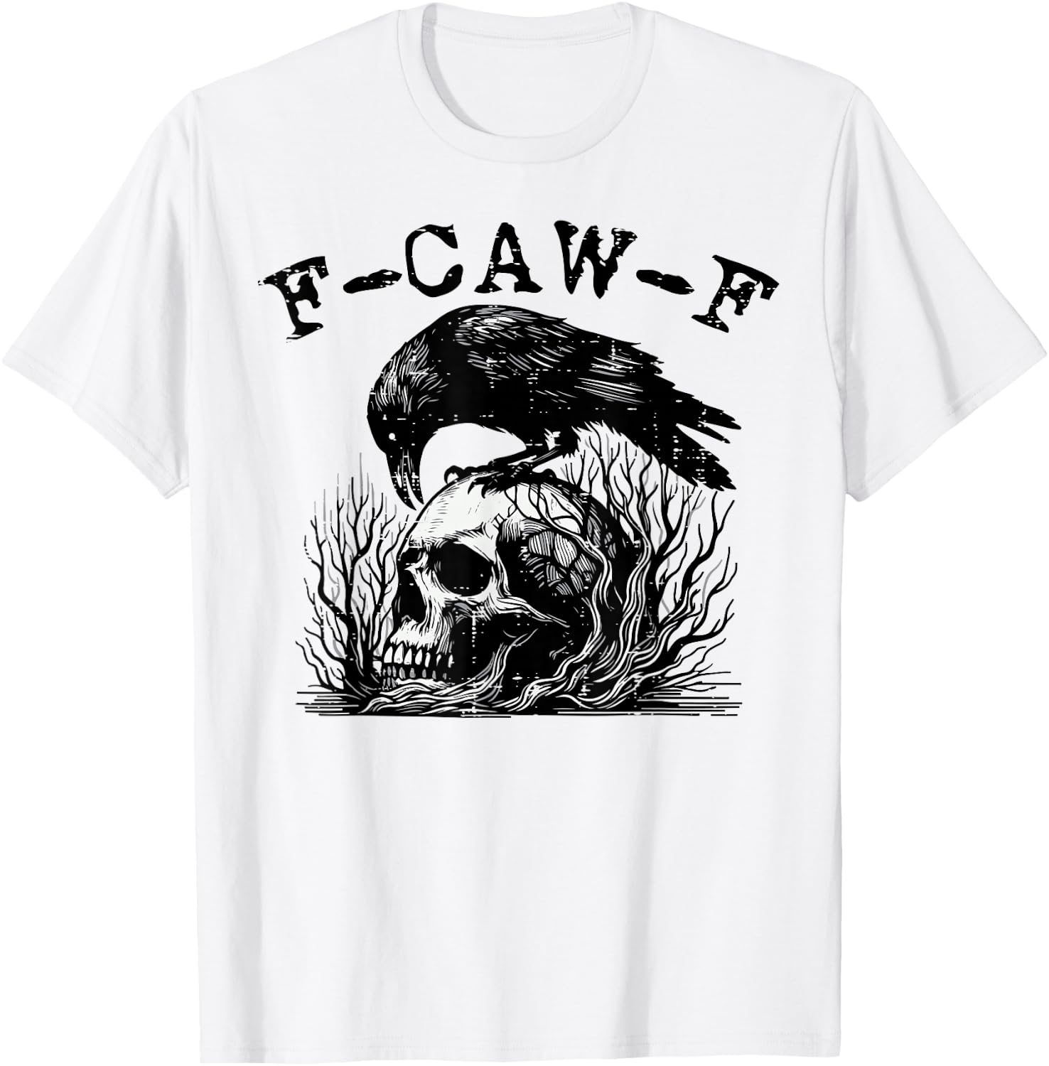 Raven Crow Meme Funny Women Kids Boys Men Youth Teen T-Shirt - T-Shirt | White