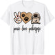 Funny Peace Love Pekingese Dog Lover T-Shirt - T-Shirt | White