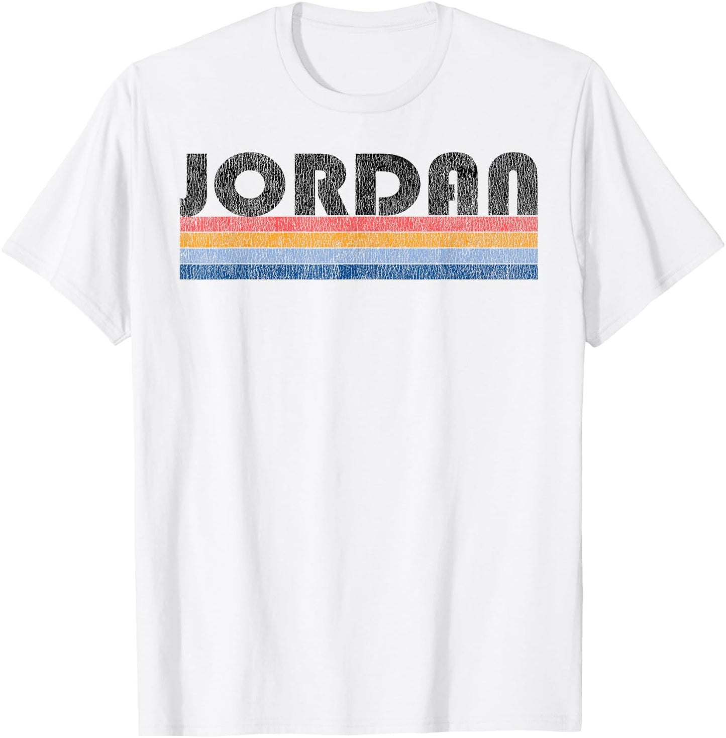 Vintage 1980s Style Jordan T-Shirt - T-Shirt | White