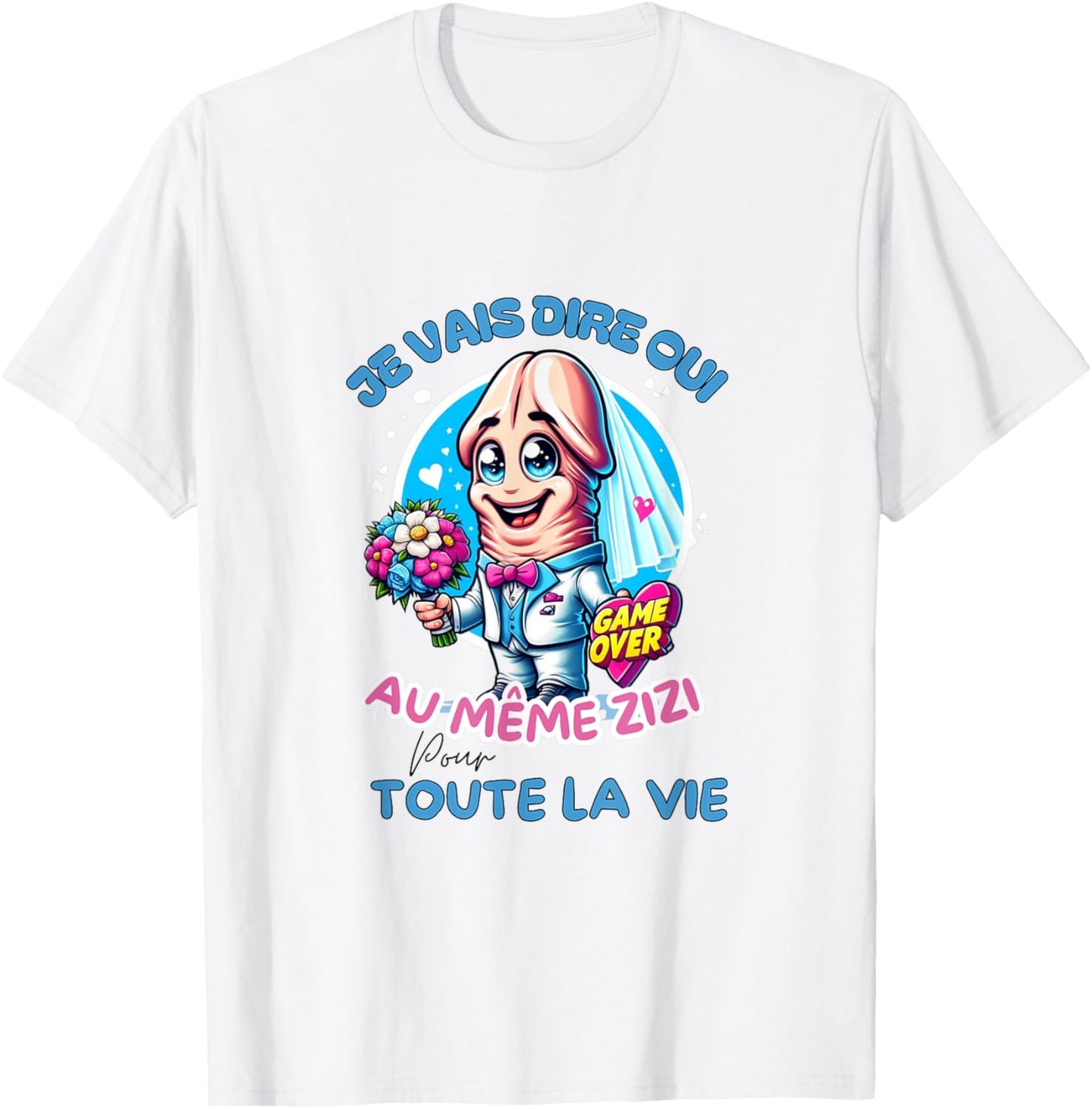 Original EVJF Enterrement Vie Jeune Fille Même Zizi Humour , white, S T-Shirt - T-Shirt | White