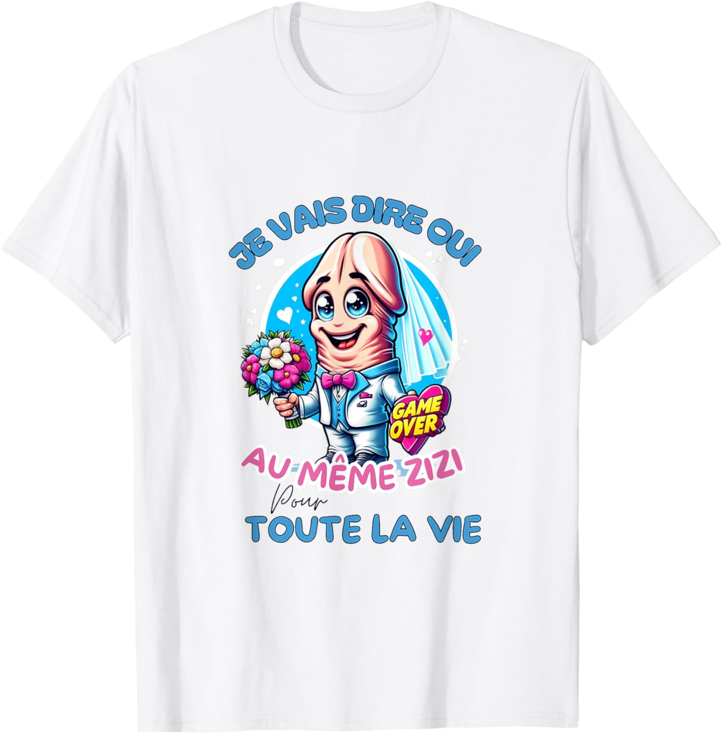 Original EVJF Enterrement Vie Jeune Fille Même Zizi Humour , white, S T-Shirt - T-Shirt | White