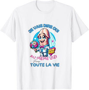 Original EVJF Enterrement Vie Jeune Fille Même Zizi Humour , white, S T-Shirt - T-Shirt | White
