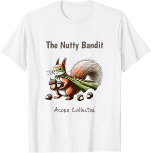 Funny Squirrel Cute Woodland Creatures Kids Women Men Animal T-Shirt - T-Shirt | White