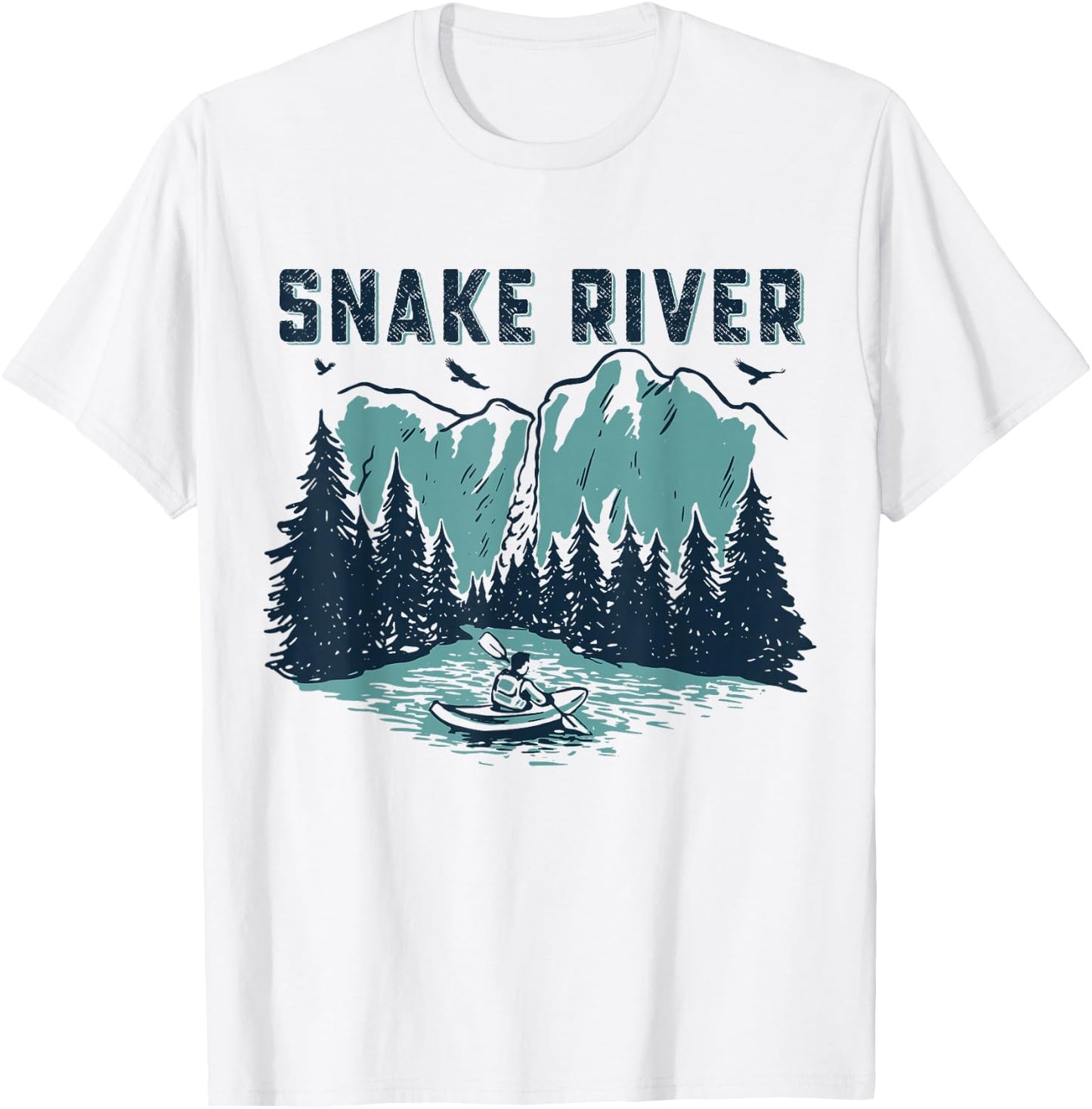 Snake River Kayaking, Snake River T-Shirt - T-Shirt | White