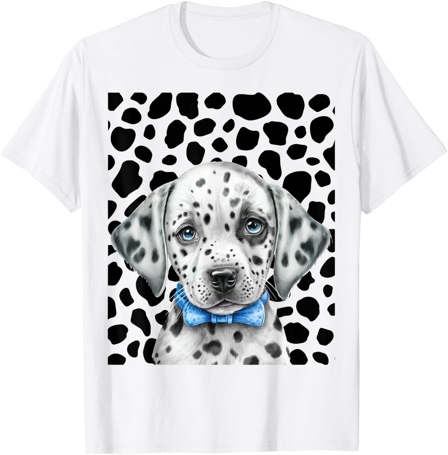 Spotted White With Black Polka Dots Diy Dalmatian T-Shirt - T-Shirt | White