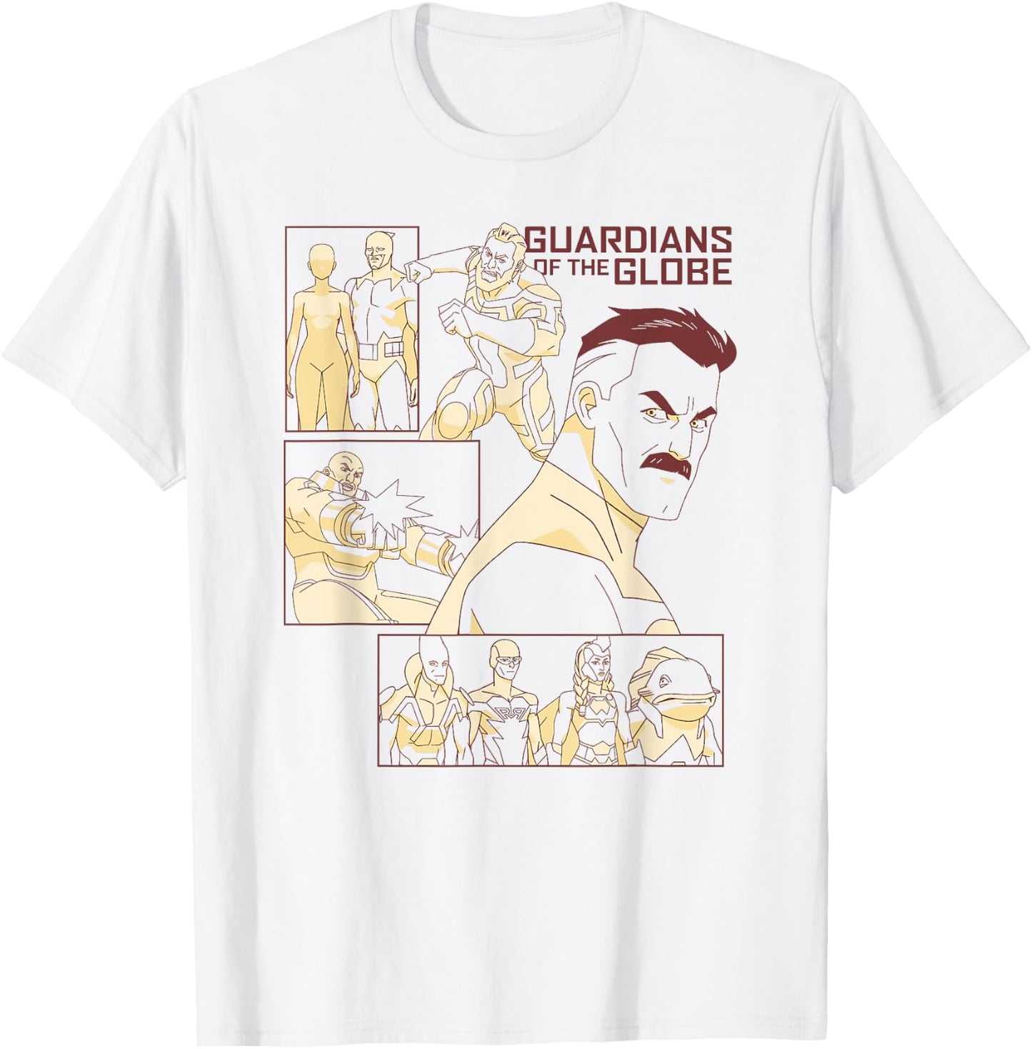 Invincible Original Guardians Of The Globe Group Shot T-Shirt - T-Shirt | White
