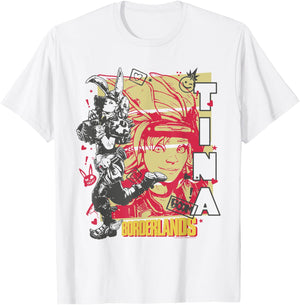 Ripple Junction x Borderlands Tiny Tina Boom Collage Gaming T-Shirt - T-Shirt | White