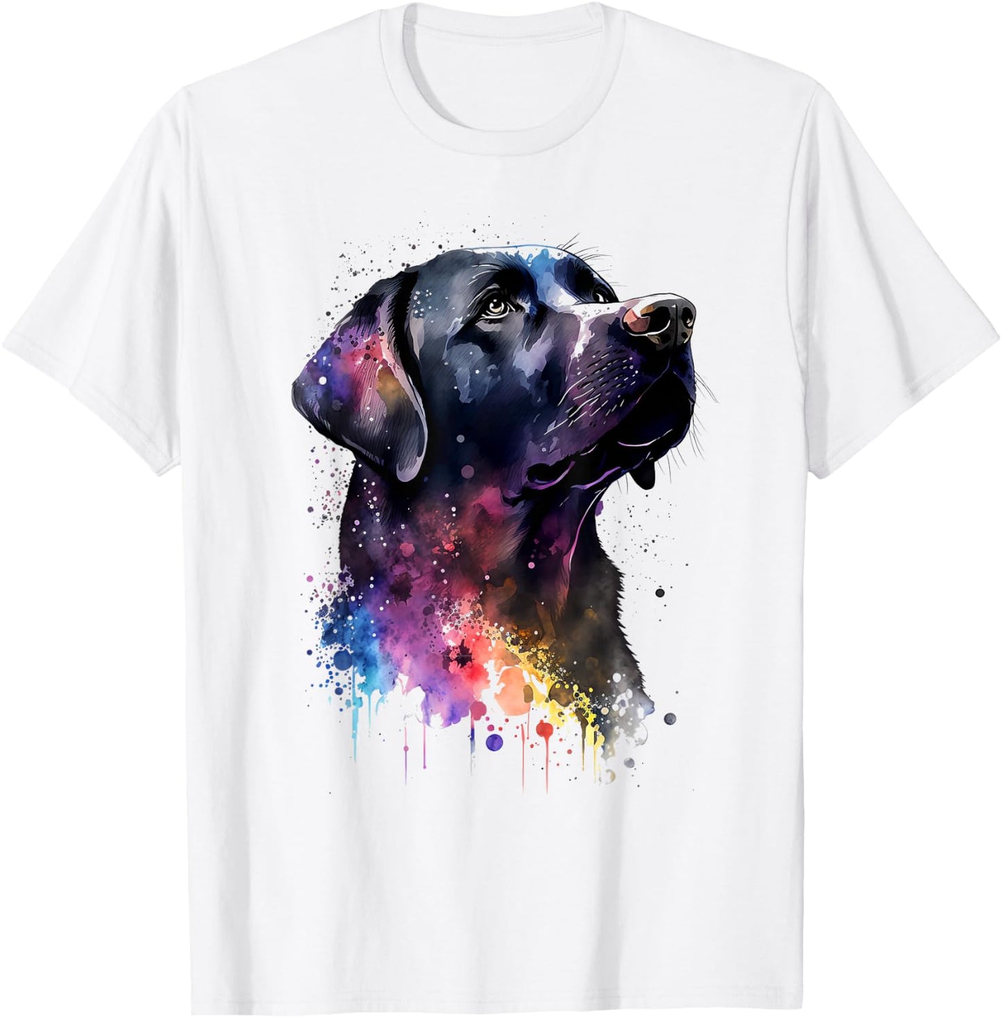Black Labrador Dog T-Shirt - T-Shirt | White