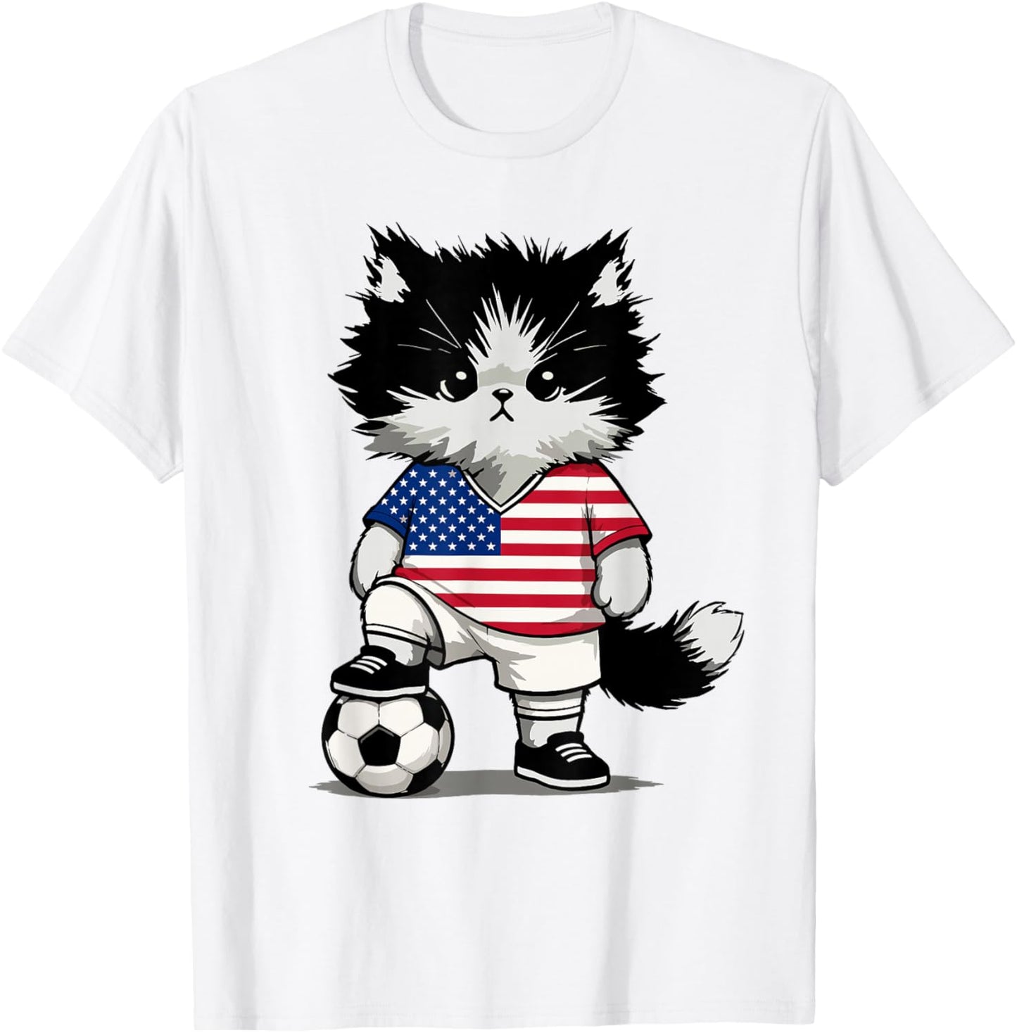 Drapeau américain pour Hommes, Femmes, Enfants, États-Unis Amérique T-Shirt - T-Shirt | White