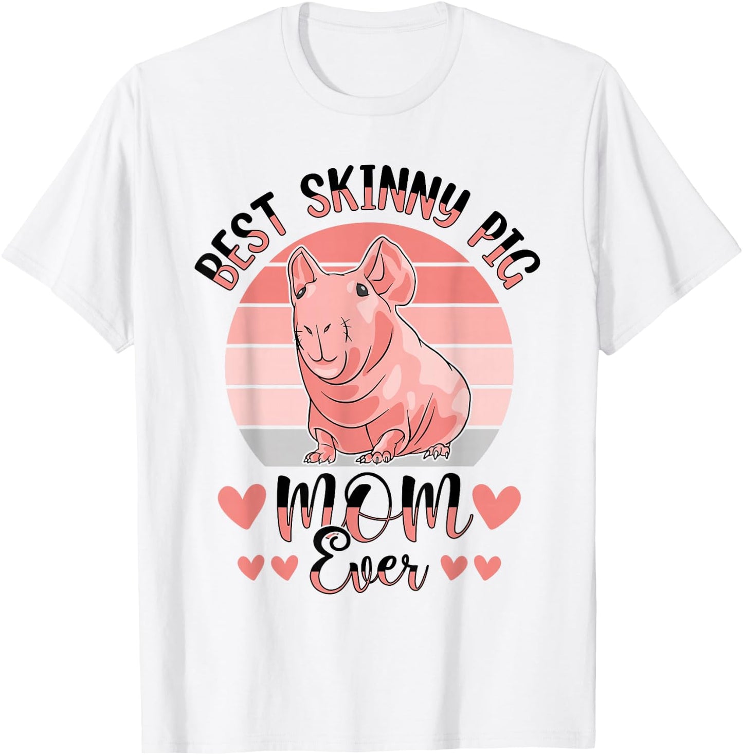 Hairless Guinea Pig Skinny Pig Owner Cavy Rodent Pet T-Shirt - T-Shirt | White
