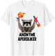 Anonymous Aperolics X Raccoon Meme Racoon X Pedro Spritz , White T-Shirt - T-Shirt | White