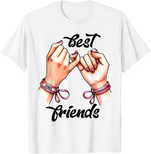 BFF Spirit Week Girls Best Friends Matching, white, S T-Shirt - T-Shirt | White