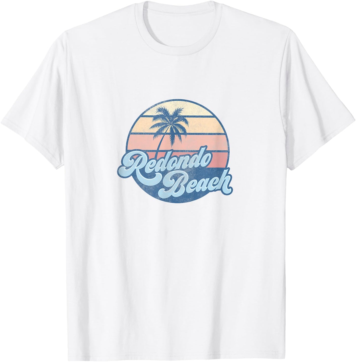 Redondo Beach California CA T Shirt Vintage 70s Surfer T-Shirt - T-Shirt | White