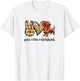 Funny Girls Peace Love Dachshunds Lover T-Shirt - T-Shirt | White