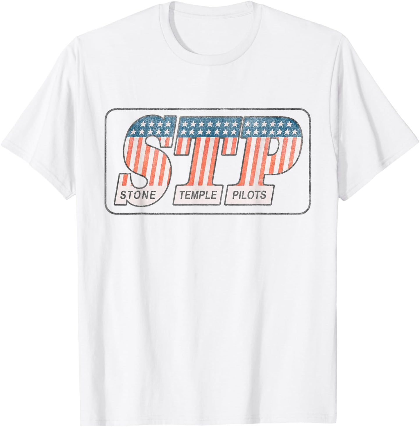 Stone Temple Pilots - Stars and Stripes , white, S T-Shirt - T-Shirt | White