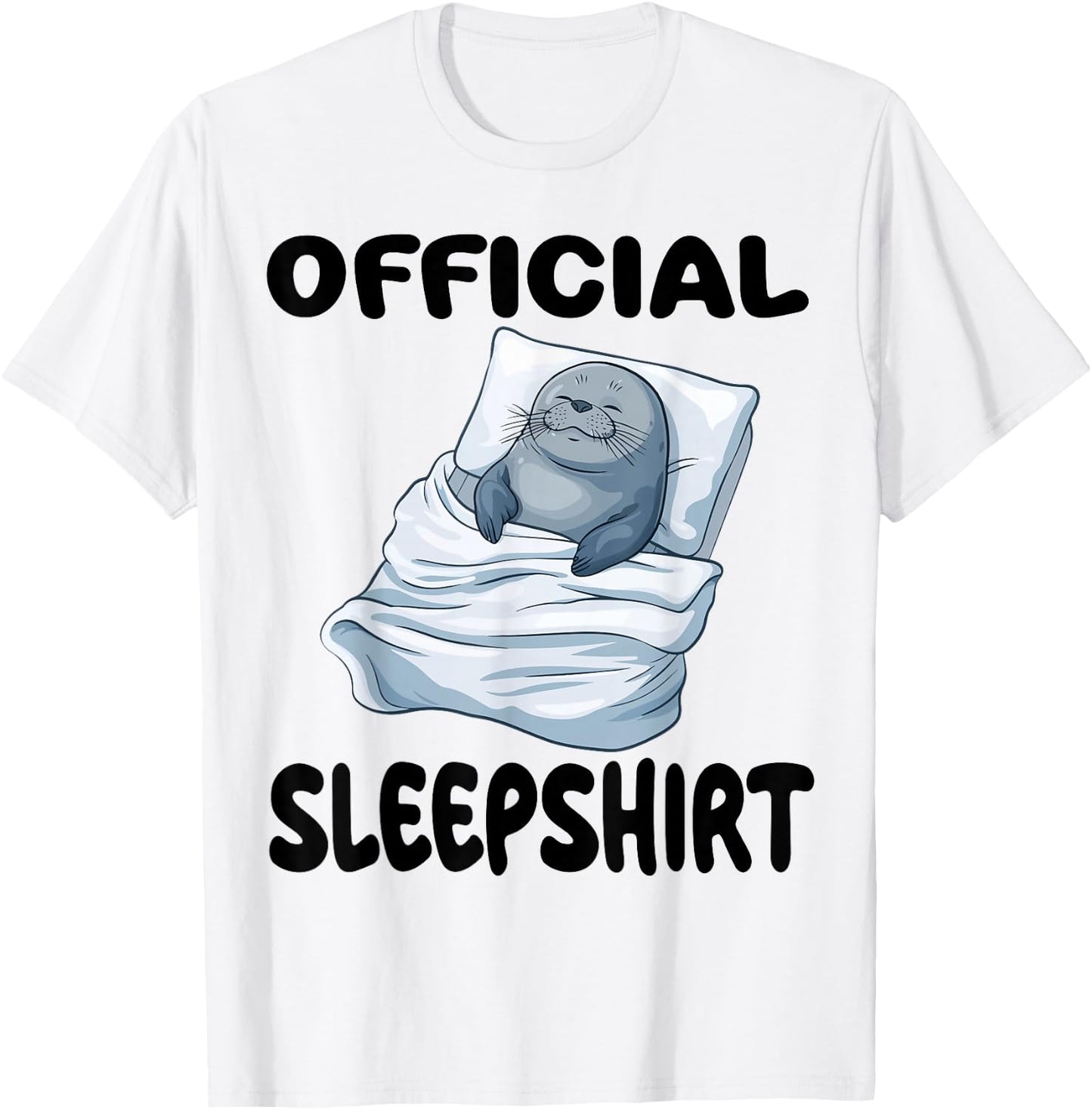 Seal Official Sleepshirt Pajamas Nightgown T-Shirt - T-Shirt | White