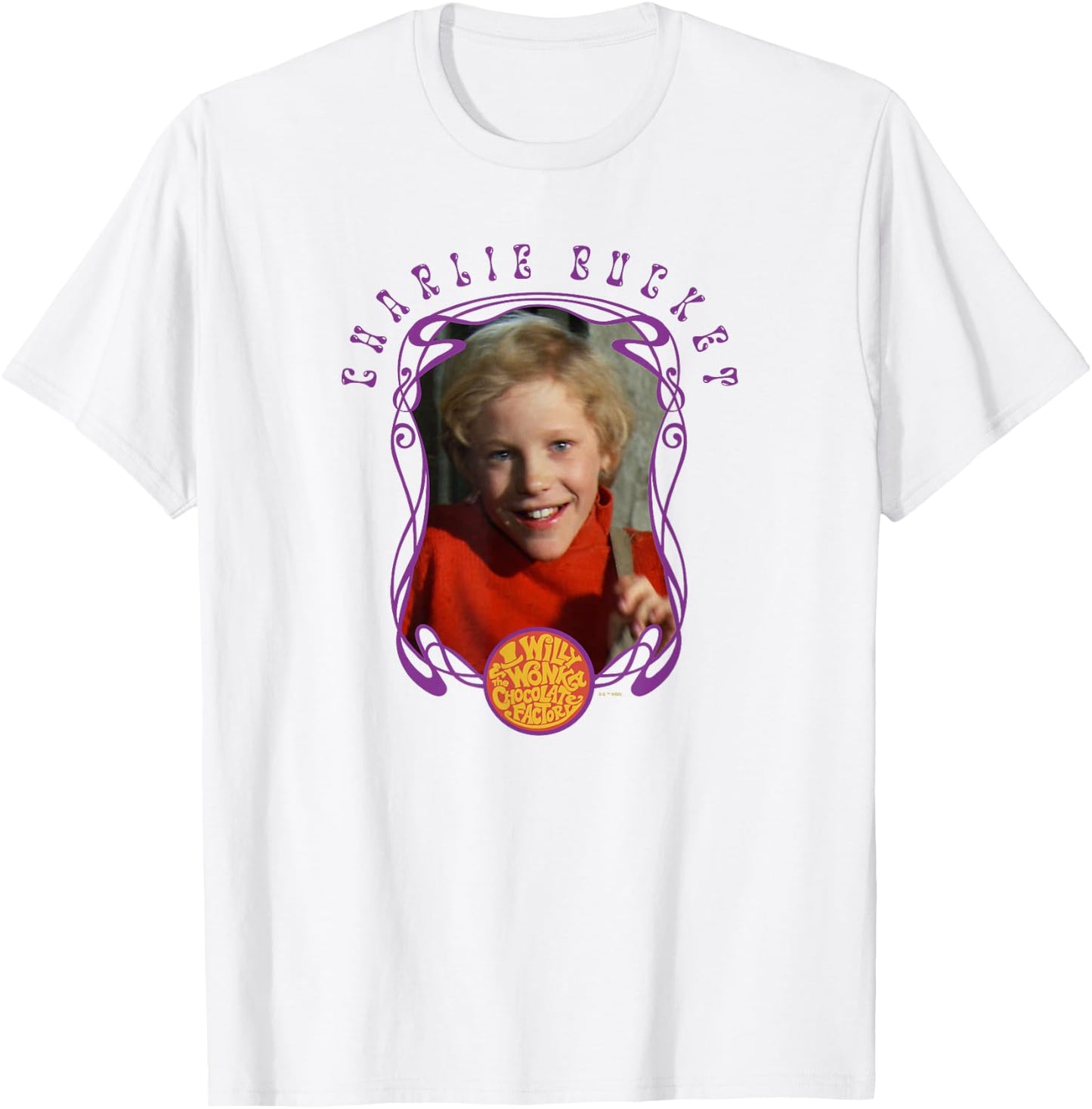 Willy Wonka And The Chocolate Factory Charlie Bucket Frame T-Shirt - T-Shirt | White