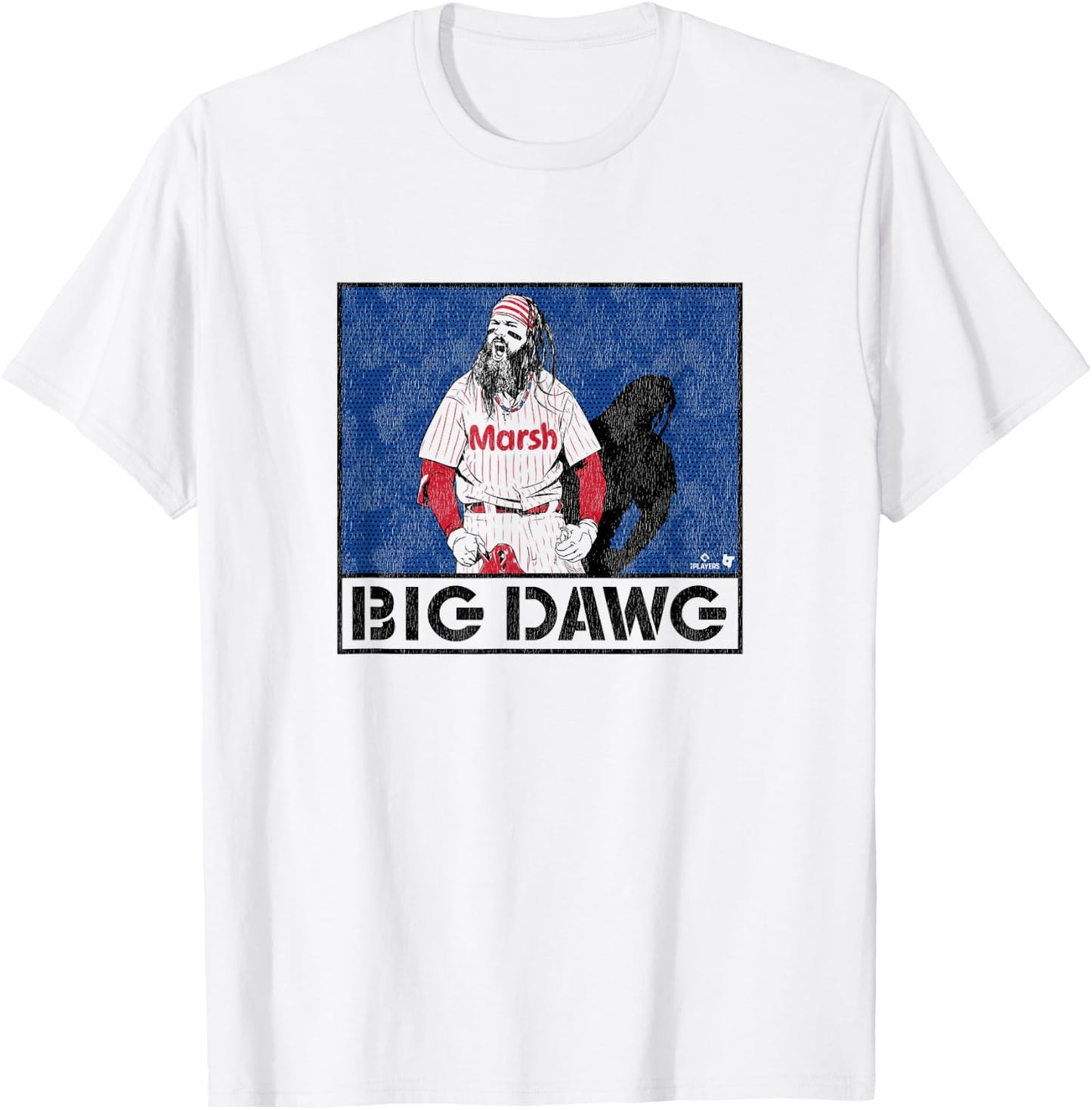 Brandon Marsh - Big Dawg - Philadelphia Baseball T-Shirt - T-Shirt | White