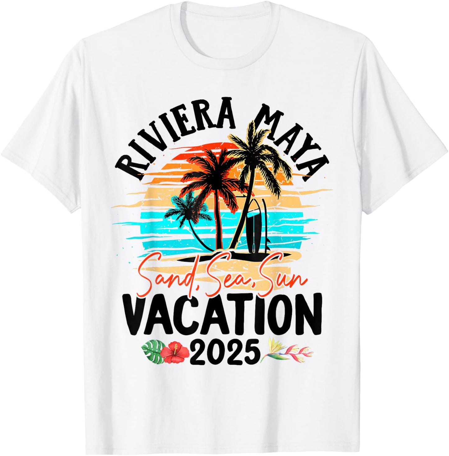 Riviera Maya Mexico Vacation 2025 Matching Family Group T-Shirt - T-Shirt | White