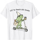 Off to Teach 4th Grade Teacher Frog Funny Back to School T-Shirt - T-Shirt | White